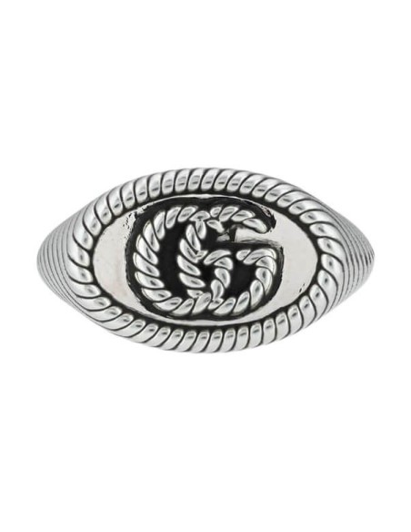 Anello Gucci donna con logo doppia GG - YBC631746001015