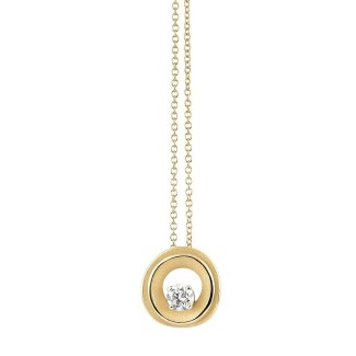 Annamaria Cammilli My Way necklace in yellow gold and diamonds GPE2670U