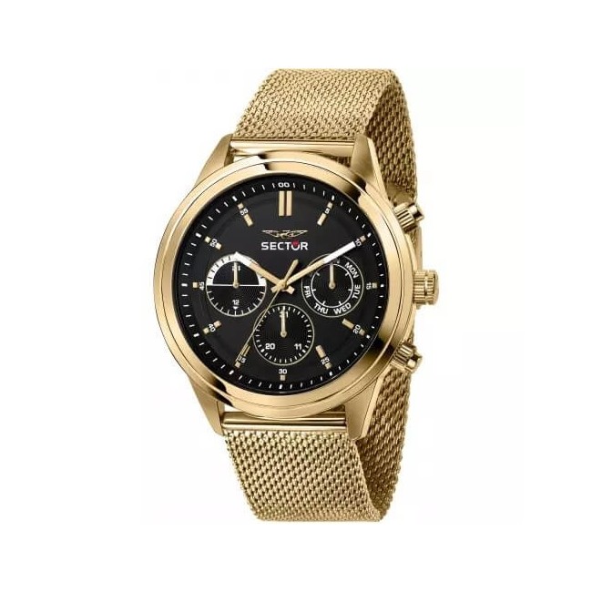 Sector670 Herrenuhr Milanese Gold Mesh - R3253540001