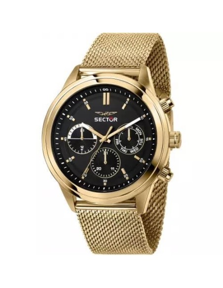 Sector670 men's watch Milanese gold mesh - R3253540001