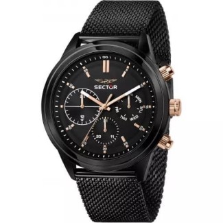 Sector670 Herrenuhr Milanese Black Mesh - R3253540002