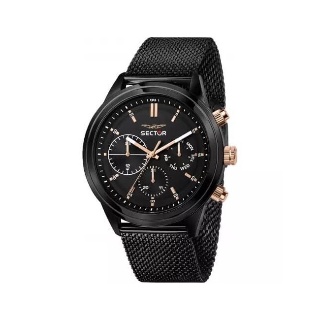 Orologio Sector670 uomo maglia milanese nero - R3253540002