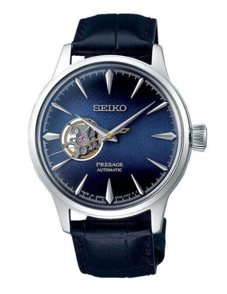 Orologio Seiko Presage automatico in pelle blu  - SSA405J1