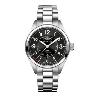 Khaki Field Day Date Watch-H70505133