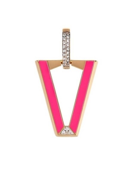 Valentina Ferragni Uali Fuchsia Mono Earring DVF-OR-BA2