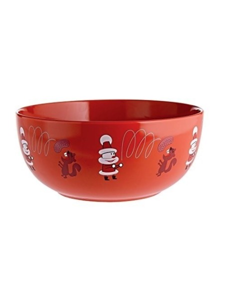 Alessi Get Nuts bowl for dried fruit in red porcelain AMGI56R