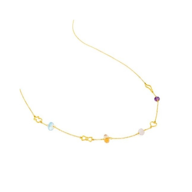 Tous Silueta Gold Halskette mit Edelsteinen -313562000