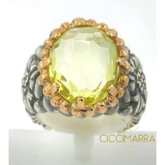 Laurent Gandini Oval bezel ring -11