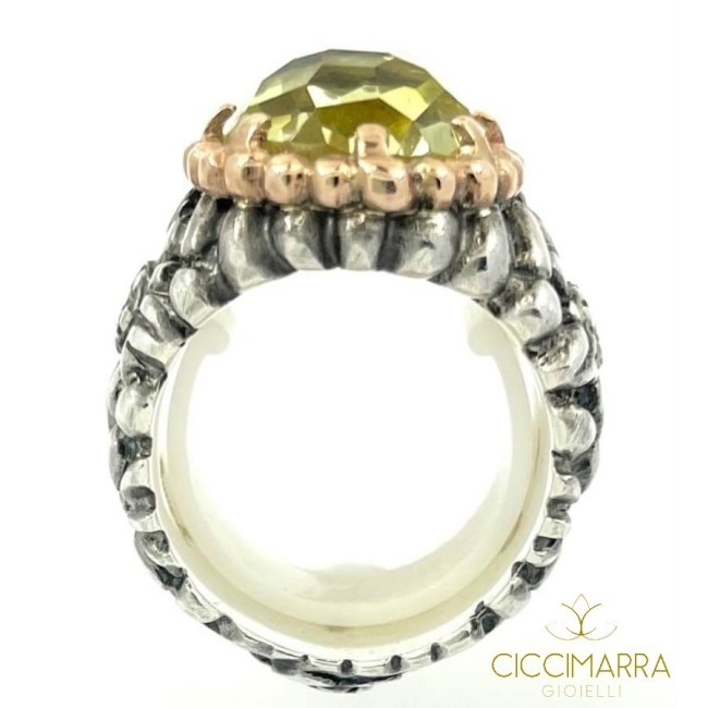 Laurent Gandini Oval bezel ring -11