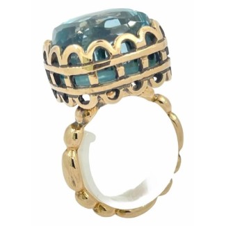 Laurent Gandini Rechteckiger Bon Ton Ring -131