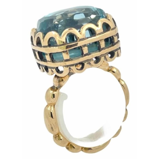 Laurent Gandini Rechteckiger Bon Ton Ring -131