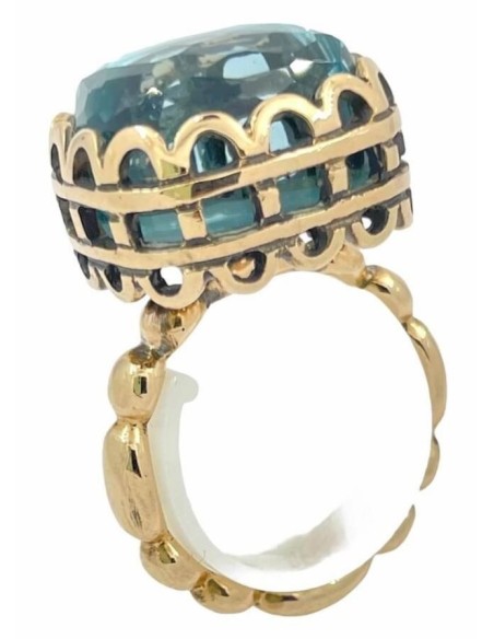 Laurent Gandini Rechteckiger Bon Ton Ring -131