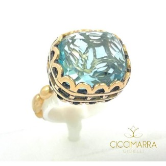 Laurent Gandini Rechteckiger Bon Ton Ring -131 2