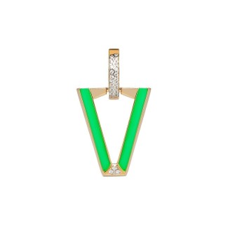 Valentina Ferragni Mono earring Uali Green -DVF-OR-LU5