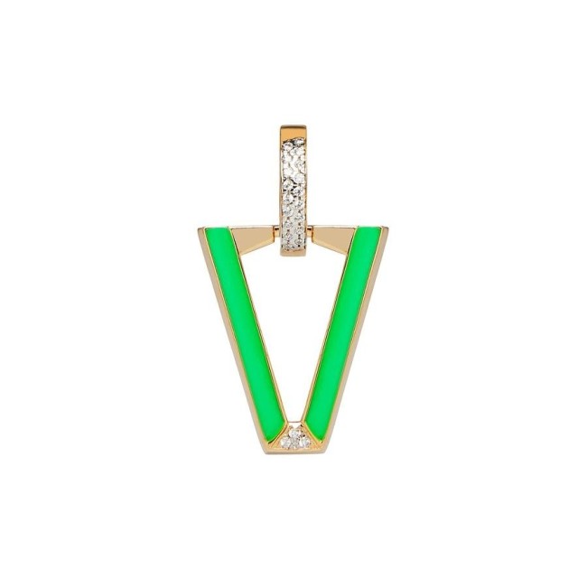 Valentina Ferragni Mono orecchino Uali Green -DVF-OR-LU5