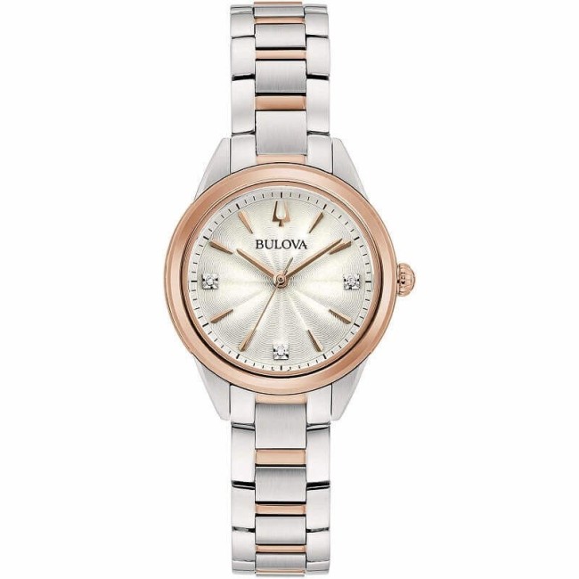 Bulova Sutton Lady Watch Steel und Rose -98P200