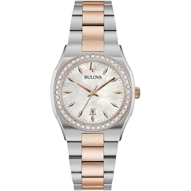 Bulova Surveyor Lady Watch Steel and rose -98R283