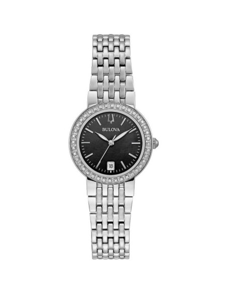 Bulova Classic Lady Diamantuhr Stahl -96R241