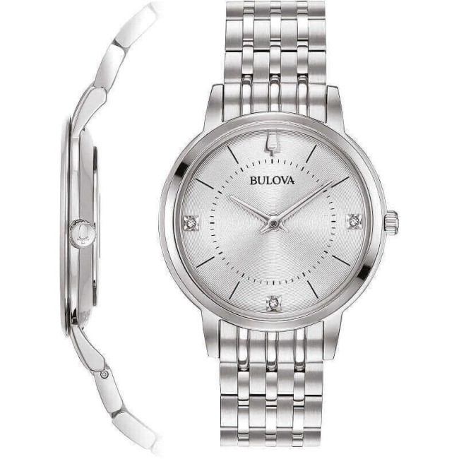 Bulova Ultra Slim Lady Uhr Stahl -96P183