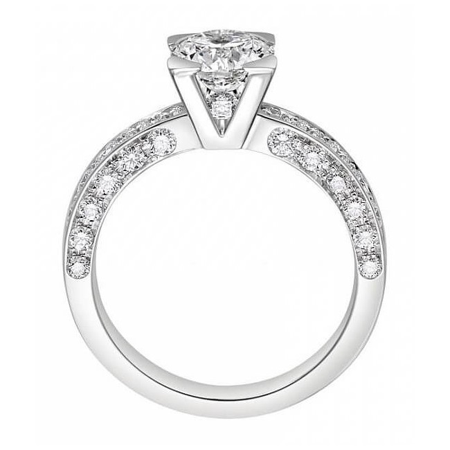Giorgio Visconti solitaire in white gold Icona1 line - AB15366B