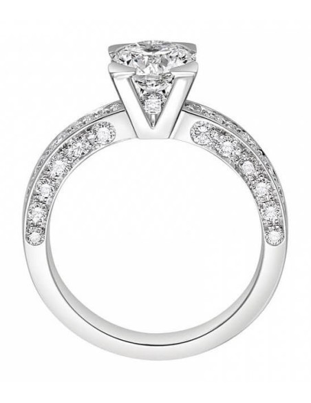 Giorgio Visconti solitaire in white gold Icona1 line - AB15366B