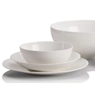 Allzeit 4-teiliges Suppentellerservice ALESSI AGV29 / 2