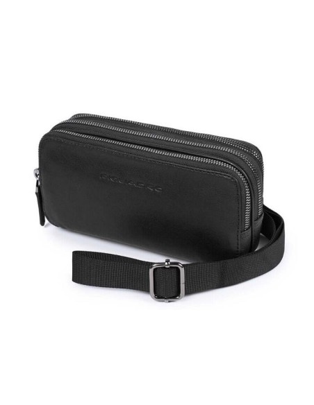 Piquadro case three compartments Black Square AC2141B3 / N