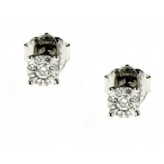 Salvini Daphne light point earrings in gold with diamonds 20059180 2