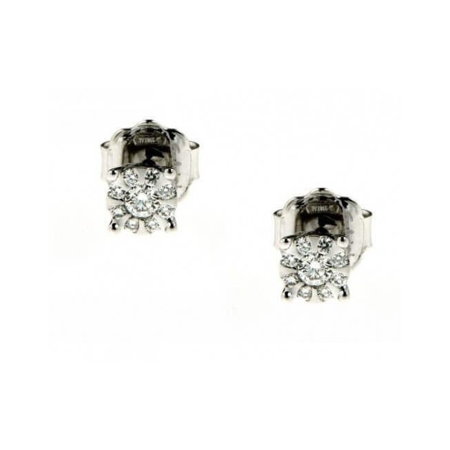 Salvini Daphne light point earrings in gold with diamonds 20059180
