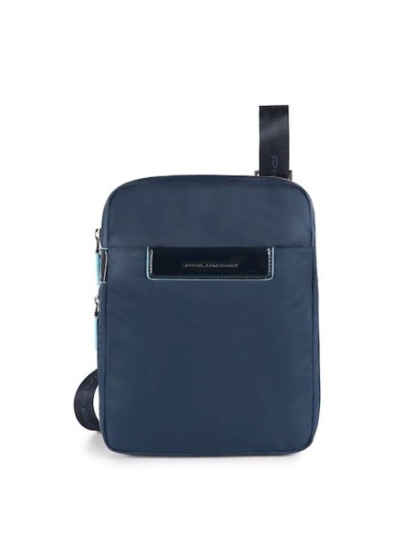 Piquadro man teddy bear leather and Celion blue fabric - CA3228CE / BLU