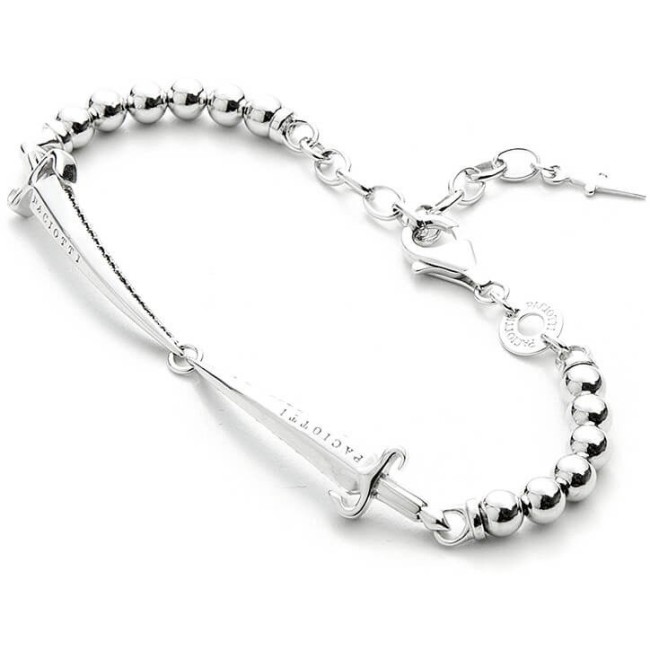 Cesare Paciotti Herrenarmband in Silber mit zwei Dolchen JPBR2004V