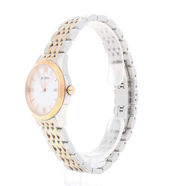 Bulova Classic Lady Stahl und Rose - 98M125