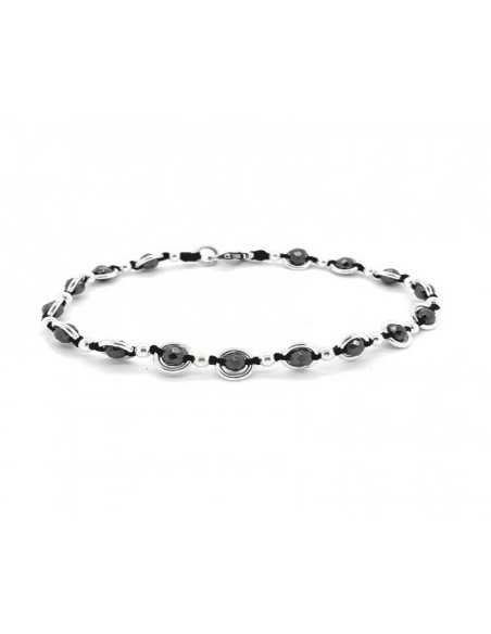 Spadarella Armband aus Silber und Hämatit - SPBR478