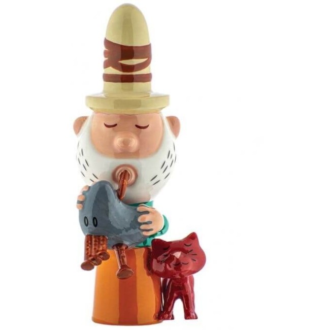 Alessi Statuina presepe Eolo, zampognaro - AGJ01 10