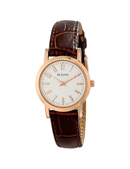 Bulova Dress Duets watch brown strap - 97L121