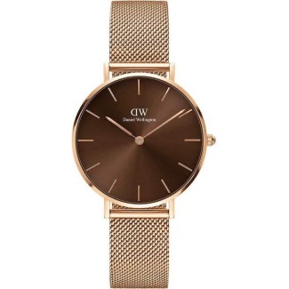 Daniel Wellington Damenuhr Petite Amber rosè 32mm