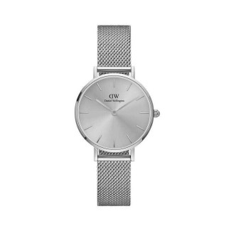 Daniel Wellington Silber Damenuhr nur Zeit 28mm