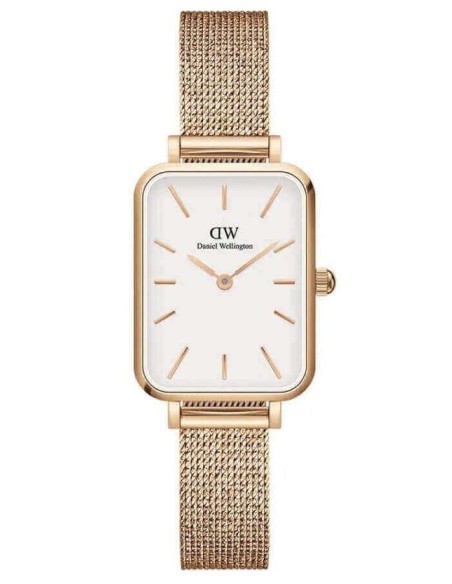 Daniel Wellington rechteckige rosa Damenuhr
