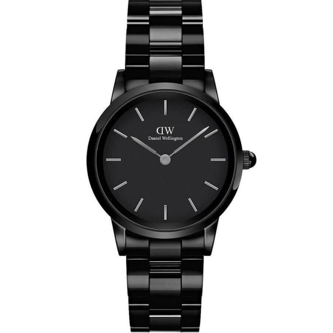 Daniel Wellington Iconic Link Keramik Schwarz Damenuhr 28mm