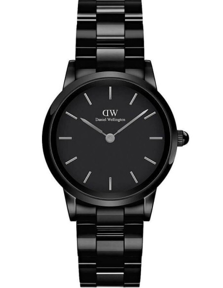 Daniel Wellington Iconic Link Ceramic Black Ladies Watch 28mm