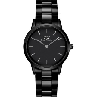 Daniel Wellington Iconic Link Keramik Schwarz Damenuhr 32mm