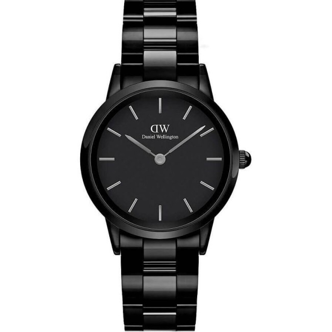 Daniel Wellington Iconic Link Keramik Schwarz Damenuhr 32mm