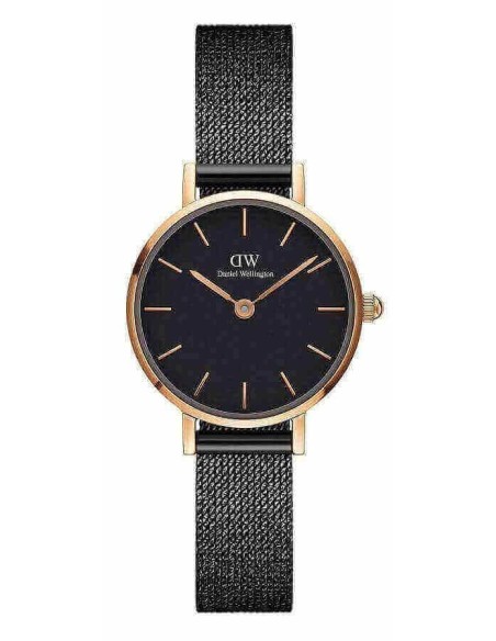 Daniel Wellington Petite Pressed Ashfield Black Ladies Watch