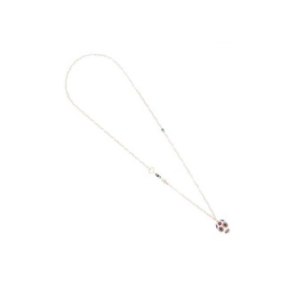 Collana Maman et Sophie argento rosè e teschio