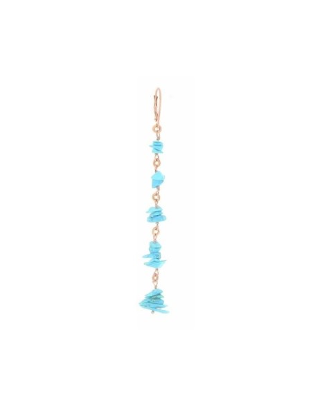 Single Maman et Sophie earring with dangling turquoise
