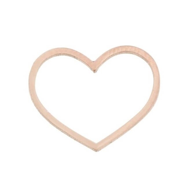 Single lobe earring Maman et Sophie pink heart shape