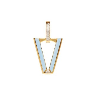Valentina Ferragni Mono orecchino Uali Powder Blue - DVF-OR-LU6