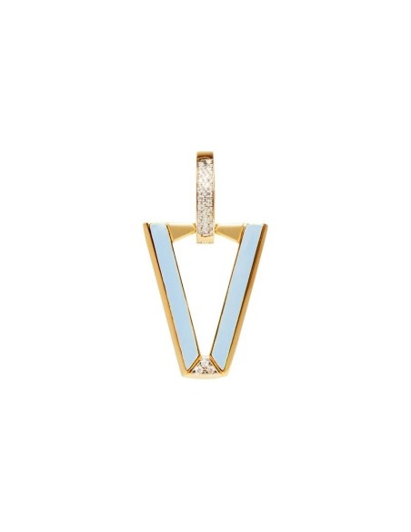 Valentina Ferragni Uali Powder Blue Mono Earring - DVF-OR-LU6