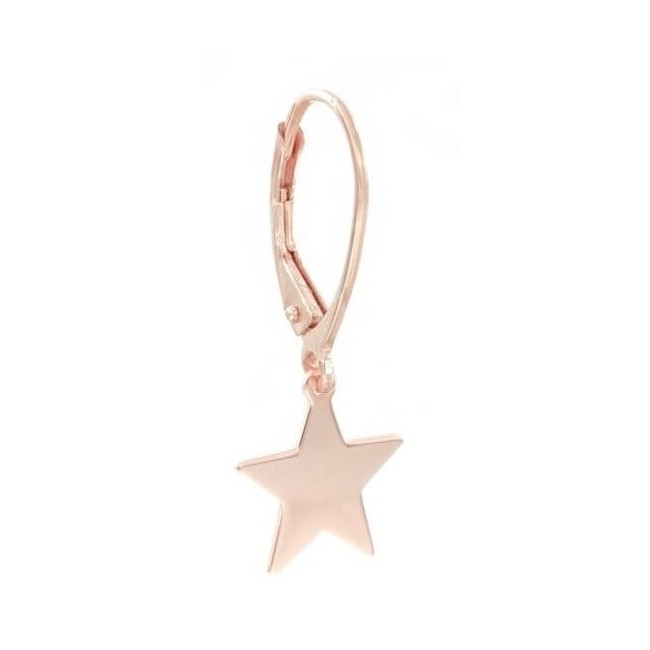 Single earring Maman et Sophie small pink star