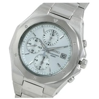 Seiko Herrenuhr Chronograph Stahl - SND543P1